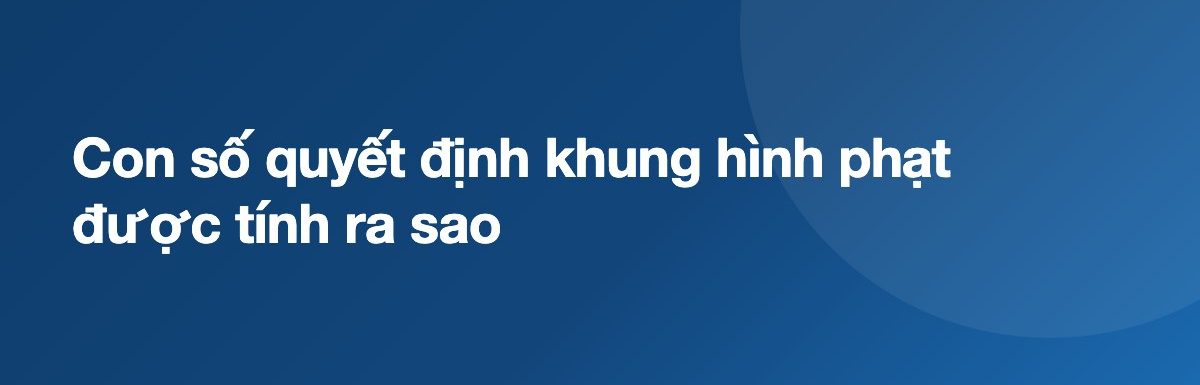 Con số quyết định khung hình phạt được tính ra sao