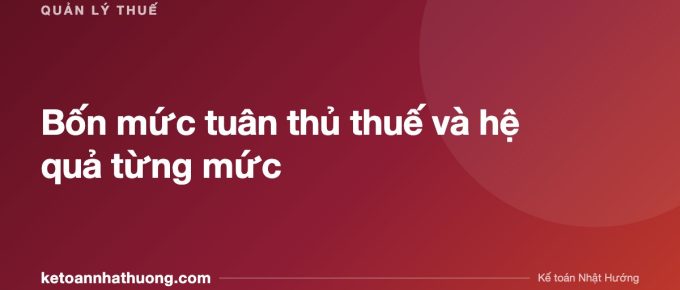Bốn mức tuân thủ thuế và hệ quả từng mức - ketoannhathuong.com